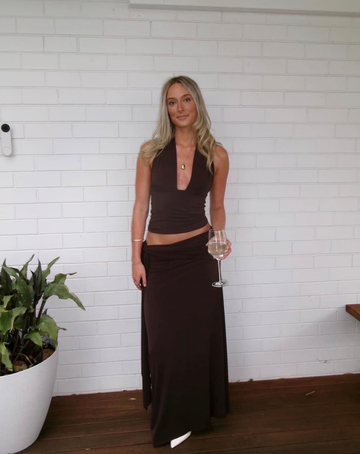 A Hired by Em piece worn by a customer